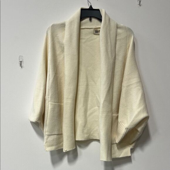 Free People Everyday Cocoon Poncho Cream Size All - Picture 2 of 6
